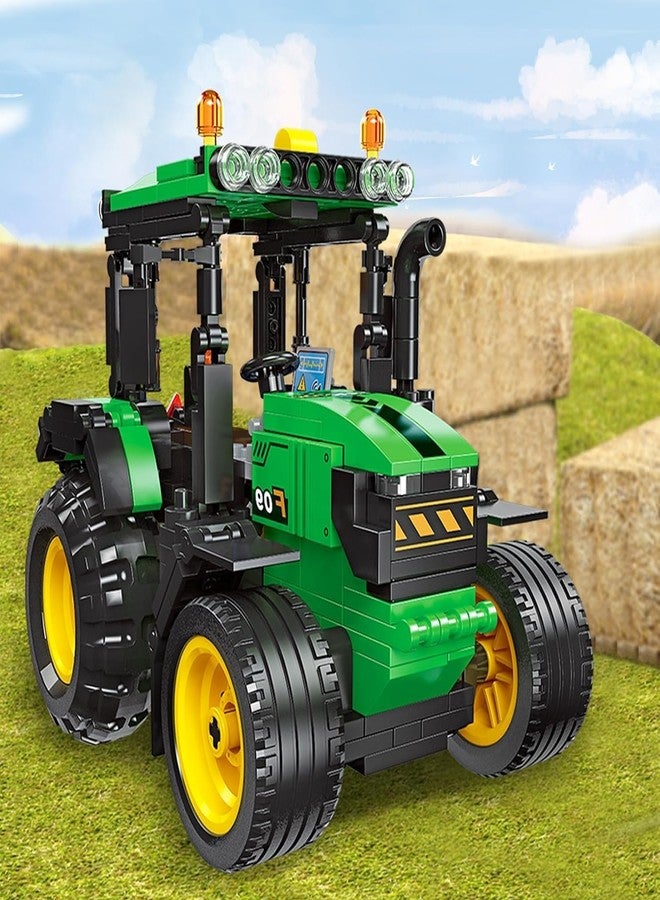 Babelly Farm Tractor Building Set for Kids,Pull Back Tractor Model Building Blocks Kit for Teens,Best Gift for Kids - Image 2